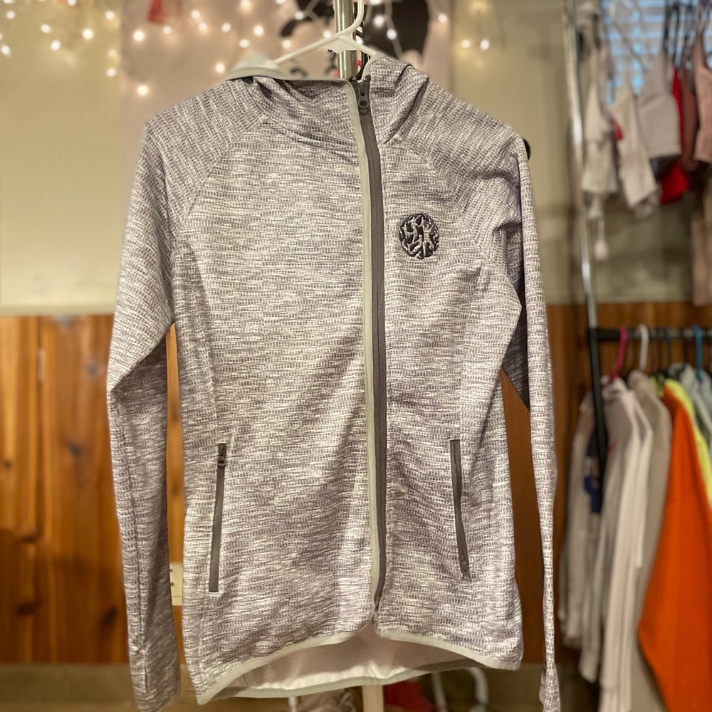 gray zip up, never been worn !